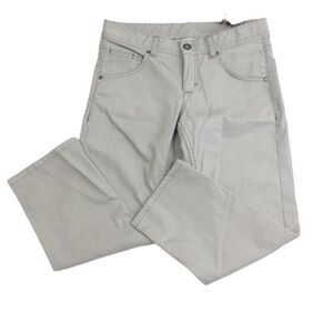Athleta Frontier Capri Gravel Gray Denim, Size 4